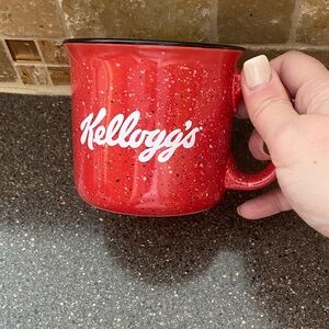 NWOT Kellogg's Red Speckled Coffee Mug